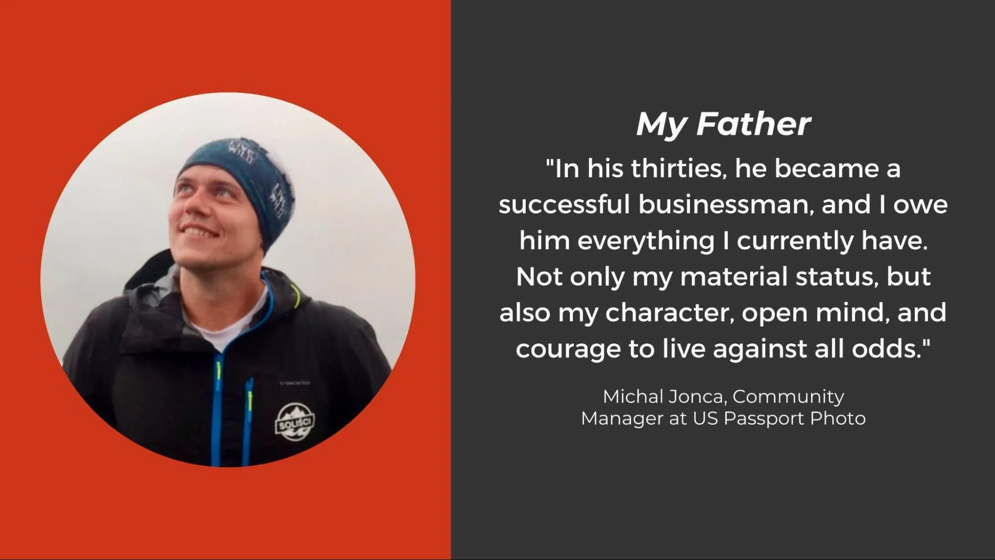 Michal Jonca, US Passport Photo